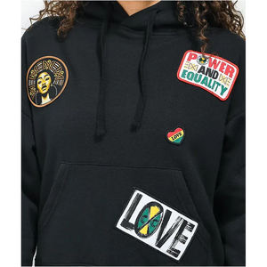 Broderie de patch personnalisée, sweat-shirt d'hiver 100% coton, fournisseur OEM avec broderie de patch cousue, écologique pour la vente au détail, approvisionnement en vrac - Product Image 5