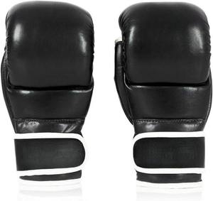 Gants de boxe en cuir uni 10oz 12oz 14oz 16oz pour hommes professionnels pour l'entraînement de MMA et Kick Boxing - Product Image 3