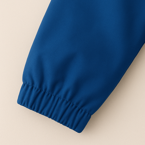 Vestes de coach pour hommes respirantes, légères, bleues, personnalisables, à fermeture éclair, best-seller, design sur mesure, vente en gros - Product Image 3