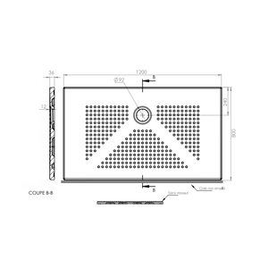 Denver Matt <b>Black</b> Shower <b>Tray</b> 120x80 cm <b>Bath</b> & Toilet Supplies H3 CM - Product Image 3