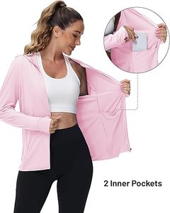 Chaqueta polar con capucha para mujer para todas las estaciones para primavera y otoño - Product Image 3