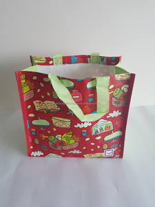 Sac fourre-tout en PP tissé écologique et réutilisable personnalisable Sac d'épicerie en plastique en gros pour supermarché avec logo personnalisé - Product Image 3