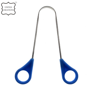 Nettoyage de la langue en acier inoxydable nettoyant grattoir en métal pour une haleine plus fraîche avec étui - Product Image 3