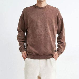 Sweat-shirt tendance délavé à l'acide, tissu durable, conçu pour un confort et un style durables - Product Image 3