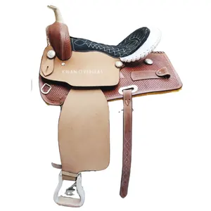 Leather western Saddle Made With DD Leather Available In Black And Natural colour made of high quality of the vegetables tanned