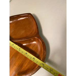 Assiette et plateau à dessert au chocolat brun bien poli et écologique, serveur de nourriture en bois pur fabriqué à la main, élégant et durable - Product Image 3