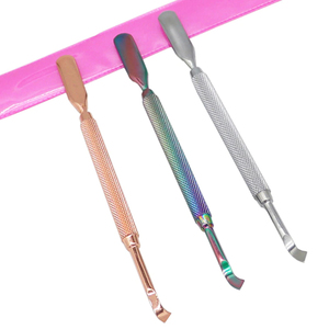 Empujador de Cutículas de Acero Inoxidable de Doble Cara, Cortador de Cutículas, Removedor de Piel Muerta, Lima de Uñas, Herramienta de Manicura y Pedicura - Product Image 2