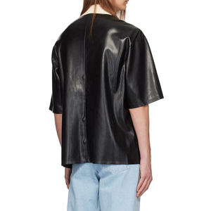 Camisas de Cuero Genuino para Mujer, Otoño/Invierno, Talla Personalizada, Transpirables, Ecológicas, Ropa Urbana - Product Image 2