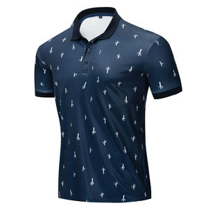 Tendance unisexe 220gsm hommes pour Polo T-Shirt tissu tricoté de haute qualité personnalisable col dur Anti-rétrécissement Anti-rides - Product Image 1