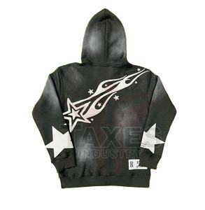 Service OEM, vente en gros de sweats à capuche et de sweat-shirts en molleton de coton surdimensionné, couleur unie, vêtements pour hommes, coupe régulière, hiver - Product Image 6