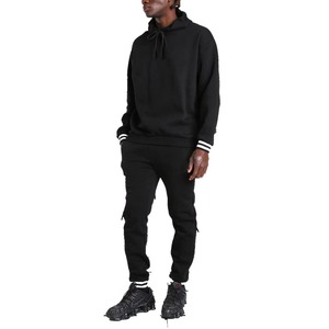 Wholesale Unisex Printed Solid Hooded Sweatsuit Pullover Baggy Oversized Hoodie and <b>Sweatpants</b> <b>Set</b> 100% Cotton - Product Image 1