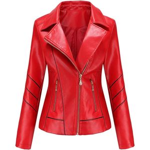 Veste en cuir d'agneau véritable avec doublure en fourrure de chèvre naturelle, manteau d'hiver sur mesure pour femmes - Product Image 4