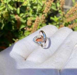 Vente en gros 925 bague en argent sterling massif coupe poire avec lunette en pierre précieuse turquoise épineuse naturelle réglage cadeau de fête pour les femmes - Product Image 4