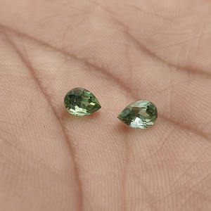 Tourmaline verte naturelle 6x4mm, taille poire, 0,36 carats, tourmaline verte, qualité propre, couleur vive, pierre précieuse en vrac pour la fabrication de bijoux - Product Image 6