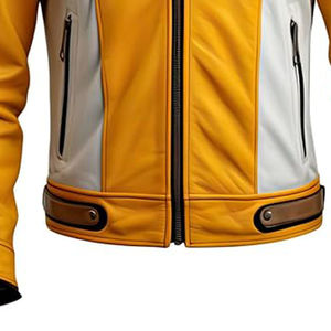 Veste de moto en cuir véritable imprimé pour l'hiver en plein air avec logo personnalisé respirant anti-UV à séchage rapide conception à manches longues - Product Image 5