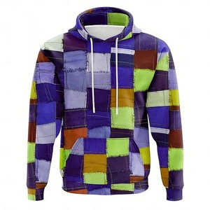 เสื้อกล้ามพิมพ์ลายสก็อตสำหรับผู้ชาย3D ใหม่เสื้อสเวตเตอร์ออกแบบให้รู้สึกรู้สึกเสื้อสเวตเตอร์เลียนแบบการเย็บพันปีสตรีท - Product Image 6