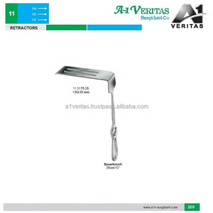 A-1 VERITAS Sauerbruch 25 cm Manual Retractor-Reusable High Quality Surgical Instrument for Hospitals Clinics | ISO 13485 CE - Product Image 6