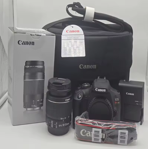 Meilleures ventes : Appareil photo reflex numérique Rebel T7 avec objectif double zoom EF-S 18-55 mm et EF 75-300 mm, kit prêt à être expédié - Product Image 1