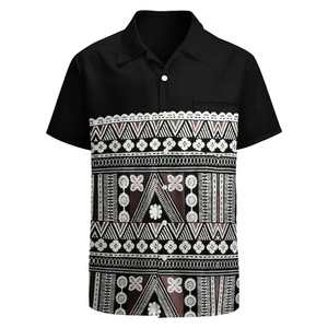 เสื้อฮาวายผู้ชายแห้งเร็วน้ำหนักเบาใส่สบายเสื้อฮาวายสำหรับผู้ชายโลโก้ตามสั่ง - Product Image 6