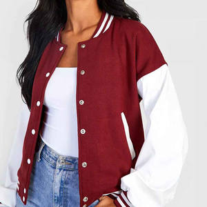 Tout nouveau 2023 personnalisé dernière conception femmes veste en cuir véritable Letterman haute qualité Varsity Baseball College University Jacket - Product Image 6