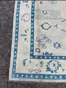 พรมสีพาสเทลใหม่พรมผืนใหญ่พรมถักด้วยมือสีฟ้าตุรกีหรูหราสำหรับบ้านโรงแรมขนสัตว์สวยงามชีวิตยาว - Product Image 3