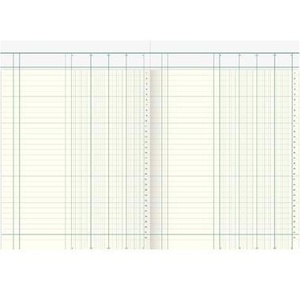 Knig & Ebhardt Column Notebook DIN A4 Light Blue/Magenta 4 Columns 40 Sheets - Product Image 1