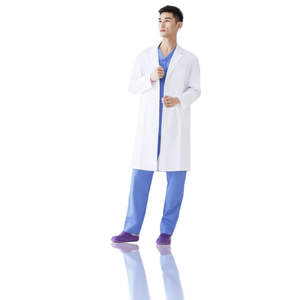 Uniforme d'hôpital unisexe de haute qualité, blouse de médecin, blouse de laboratoire, respirante, séchage rapide, tricotée, détection d'aiguilles, fusion sans couture - Product Image 1