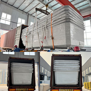 Mini piscine spa en fibre de verre enterrée, personnalisable, résistante au vent, pour enfants, blanche et bleue, petite piscine de plongeon pour jardin extérieur, résistante à la corrosion - Product Image 6