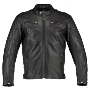 Men High Quality New Arrival Motorcycle Genuine Leather Jacket New Arrival Trendy Men's Motorbike Leather Jacket - Product Image 2