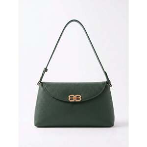 Sac fourre-tout décontracté avec fermeture à rabat et décoration chaîne en cuir véritable - Fabriqué à la main en Italie pour femmes - Product Image 5