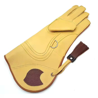 Gants de fauconnerie personnalisés avec logo, nouveau design, pour la manipulation des oiseaux, piège à animaux, couleurs personnalisées, en cuir long de haute qualité, double couche