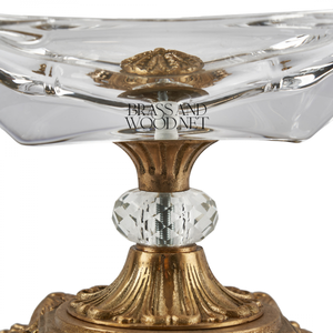 Antique copper <b>ashtray</b> handmade decorative crystal brass holder vintage style elegant smoking accessory for home and office - Product Image 3