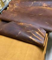 Premium Ölgezogenes Crazy Horse Leder Vollnarbiges Rindsleder für Taschen Schuhe Vintage Distressed Leder Material