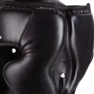 Logotipo personalizado de alta calidad para hombres, lucha libre, kick boxing, protector de cabeza, equipo de protección de cuero de calidad - Product Image 4