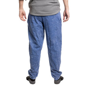 Pantalon de survêtement en coton pour hommes joggings d'entraînement personnalisé tissu éponge taille moyenne élastique lavage à l'acide pantalon de survêtement imprimé élégant - Product Image 2