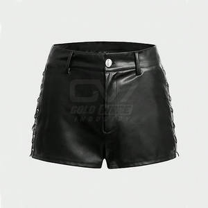 Pantalones cortos de cuero para hombre superventas de alta calidad, ropa de entrenamiento, uso informal, gran oferta, pantalones cortos de cuero para hombre a la venta - Product Image 3