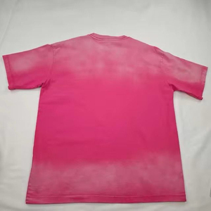 Conjuntos cortos lavados con ácido de verano para hombre de alta calidad, conjuntos de camisetas Unisex de talla grande de algodón 100% de estilo Vintage, conjuntos personalizados - Product Image 4