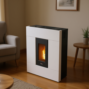 Poêle à granulés blanc TABLA 7 Slim 7kW, classe A+ 4 étoiles, 7019032 - Product Image 3