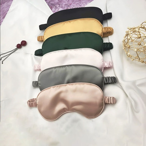 Individuelle Logo-Augenmaske Schlaf-Satin-Seiden-Augenmaske Reise Natürliche Verstellbare Seiden-Schlafmaske für Frauen Männer - Product Image 1