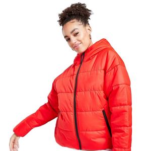 Nouvellement fait entièrement personnalisé tricoté doudoune femmes respirant à capuche hiver 100% Polyester OEM Service - Product Image 1