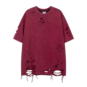 Tùy Chỉnh Trống Áo Thun Thời Trang Phố Đồ Họa Tees Cộng Với Kích Thước Axit Rửa T-Shirt Cổ Điển Quá Khổ T Áo Sơ Mi Cho Nam Giới - Product Image 5