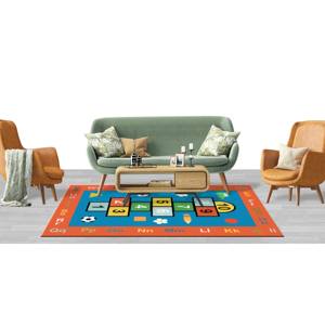 Tapis imprimé : Tapis alphabet, tapis hopscotch, tapis pour enfants, tapis antidérapant, tapis à poils doux - Product Image 4