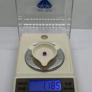 100% naturel 1.18 carat violet saphir traité thermiquement forme ronde pierre précieuse en vrac pierre de naissance meilleur fournisseur pour pierres précieuses bijoux - Product Image 4