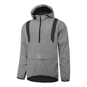Vestes coupe-vent pour hommes de qualité supérieure logo personnalisé de base uni Fitness Training Running Leisure Sport Hoodie Jacket - Product Image 3