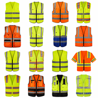 Gilet de sécurité haute visibilité avec logo de chantier, veste de travail LED pour ingénieur avec poches et fermeture éclair, gilet de sécurité réfléchissant