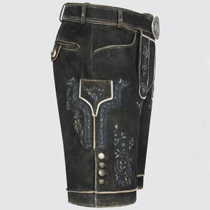 Short en cuir de Bavière de conception personnalisée OEM Streetwear élégant pour les activités de plein air tissu de toile à motif solide prix raisonnable - Product Image 3