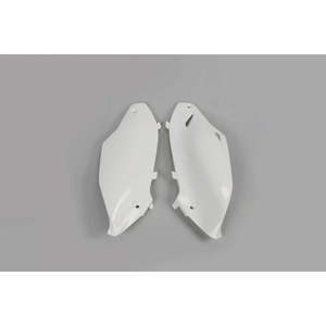 Pannelli laterali bianchi 047 per Kawasaki KXF 250 carenatura per moto a 2013 2016 realizzata in ABS e fibra di vetro - Product Image 1