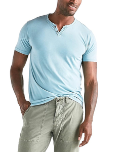 Brand Mens Venice Burnout Notch Neck Tee <b>Shirt</b> - Product Image 1