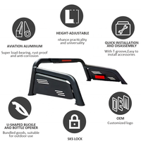 Barre de sport YTPIONEER pour Toyota Hilux, barre de toit universelle pour pick-up, échelle de chargement, barre de toit pour pick-up, barre de sport pour pick-up
