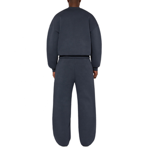 New Custom Flare Sweat Wide Baggy Track Pants Streetwear Oversized Fleece <b>Straight</b> <b>Leg</b> Sweatpants for Men 2026 - Product Image 6